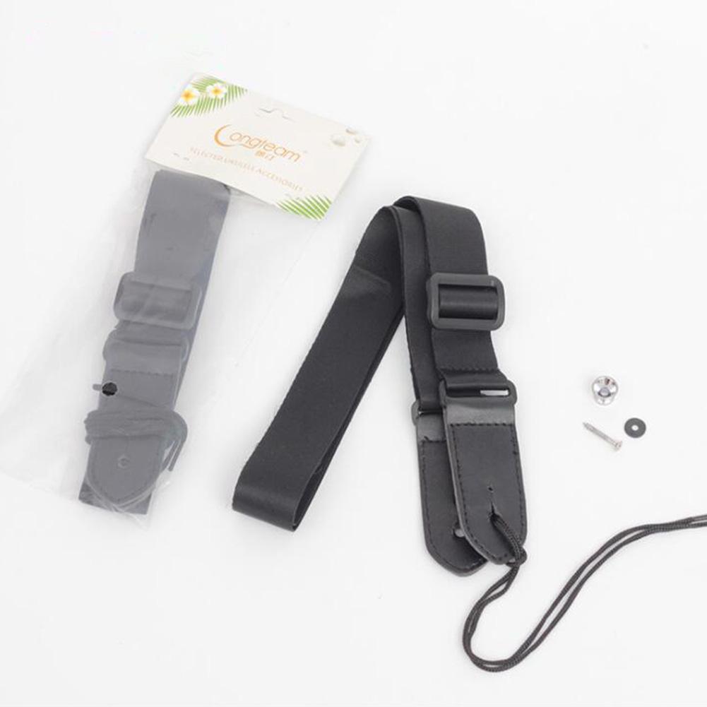 Longteam Adjustable Ukulele Guitar Belt Strap for Electric Acoustic Folk Guitar with Tail Nail