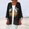 Женская повседневная модная легкая куртка средней длины с принтом, кардиган