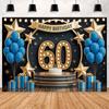 Backdrop Banner for 60th Birthday Party, Rose Gold Balloons, Photography Props, Gifts, Background Decorations39