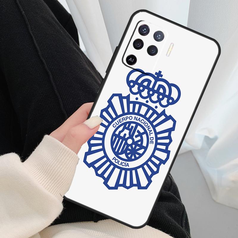 Логотип Национальной полиции Испании Чехол Для Oppo A18 A38 A58 A78 A98 A80 A60 A40 A96 A76 A16 A94 A74 A54 A15 A17 A57 A77 A5 Pro
