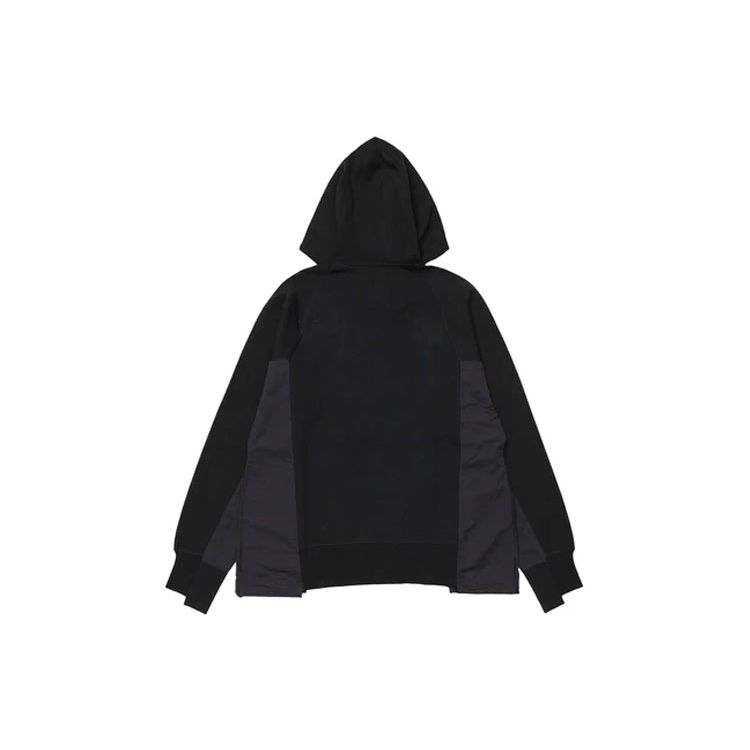 Nike Мужская толстовка с капюшоном с принтом логотипа X Sacai в стиле пэчворк, черная CZ4695-010