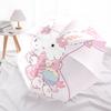 1pc Adorable Pink Bow Rabbit Balloon with Heart-Shaped Automatic Opening Umbrella - Perfect for Fans, Travelers, Everyday Use, and Festive Gifts!T071