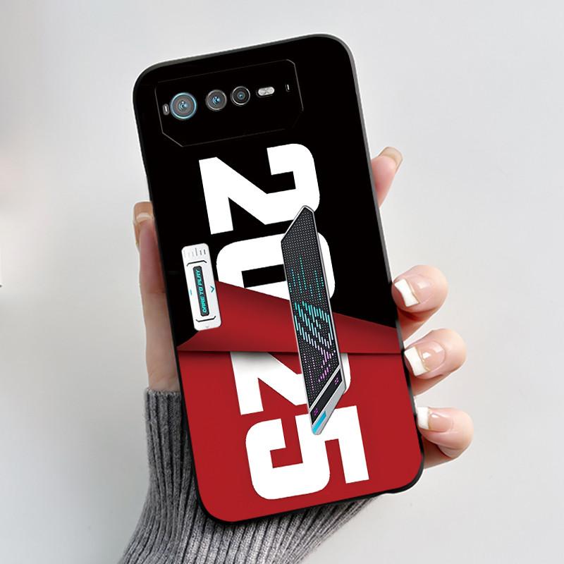 Чехол для телефона Asus ROG Phone 6 5G, мягкий силиконовый, черный, элегантный стиль, мультяшный узор, чехол со снежной горой