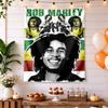 Bob Marley Retro Tapestry Rustic Farmhouse Designed for Dorm Wall Bedroom Reading Corner All Season Hand Painted Style Perfect Gift for Dorm Roommate
