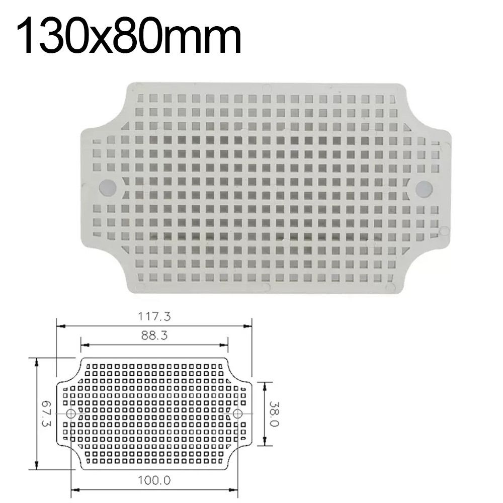 White Fixed Installation ABS Bottom Plate Porous Plate Accessory Waterproof Junction Box Honeycomb Grid Plate