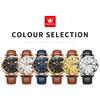 OLEVS 3632 Men Brand Watch Multi-functional Dial 24-hour Moon Phase Timekeeping 30m Waterproof Luminous Leather Strap Watch
