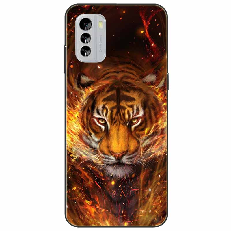 Чехол для Nokia G21 G11 Capa Силиконовый Крутые Коты Тигр TPU Бампер Защита Мягкие Черные Чехлы для Nokia G 11 NokiaG21 G 21 Модный