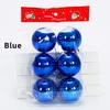 6pcs/Lot 6cm/2.4Inch Christmas Tree Decoration Color Hollow Balls Ornaments Hang Bauble Ball For Home Bar Party Decoration