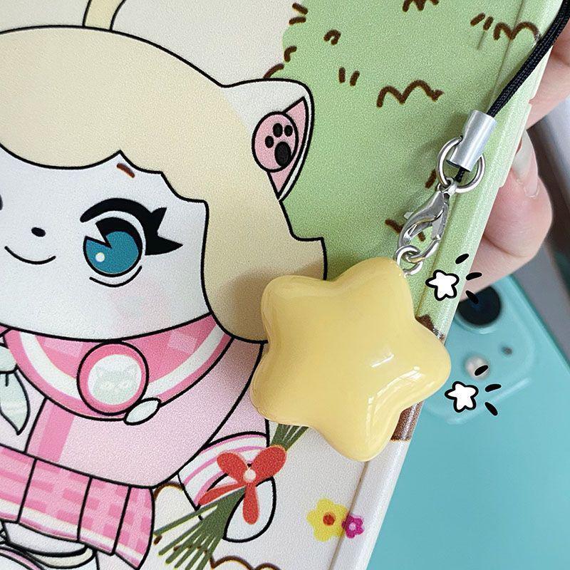 Телефонный шнурок, ремешок для телефона в виде звезды, подвеска для телефона, брелок для ключей, цепочка для мобильного телефона в виде звезды, ювелирные изделия для девочек