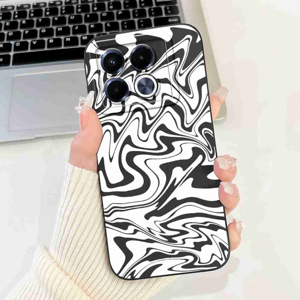 Cute Lovely Cat Silicon Case For Infinix Note 40 5G X6852 Shockproof Funda Back Cover For Infinix Note 40 X 40X Note40 5G Bumper