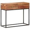 Console Table 90x35x75 cm Rough Acacia Wood