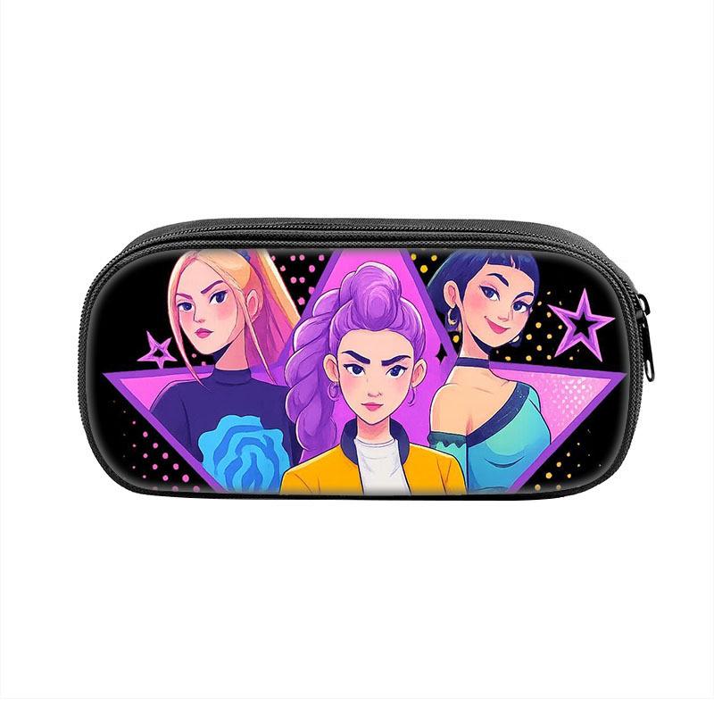 Пенал Demon Hunters K-Pop Пенал для детей младшего и среднего школьного возраста Сумка для хранения CLE