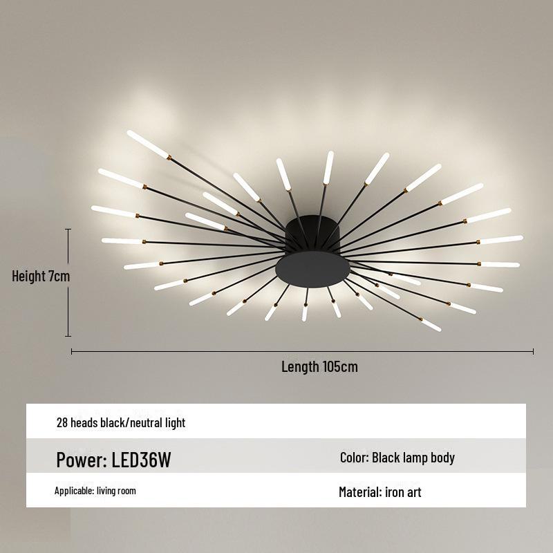 Светодиодный потолочный светильник Vortex Fireworks для гостиной, зала, ресторана и спальни