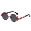 Fashion Round Hip Hop Steampunk Sunglasses Men's Metal Outdoor Sports Driving Sunshade Non-polarized Glasses