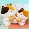 Милая плюшевая игрушка-кошка с наполнителем из перьев для декора детской спальни и в качестве идеи для подарка