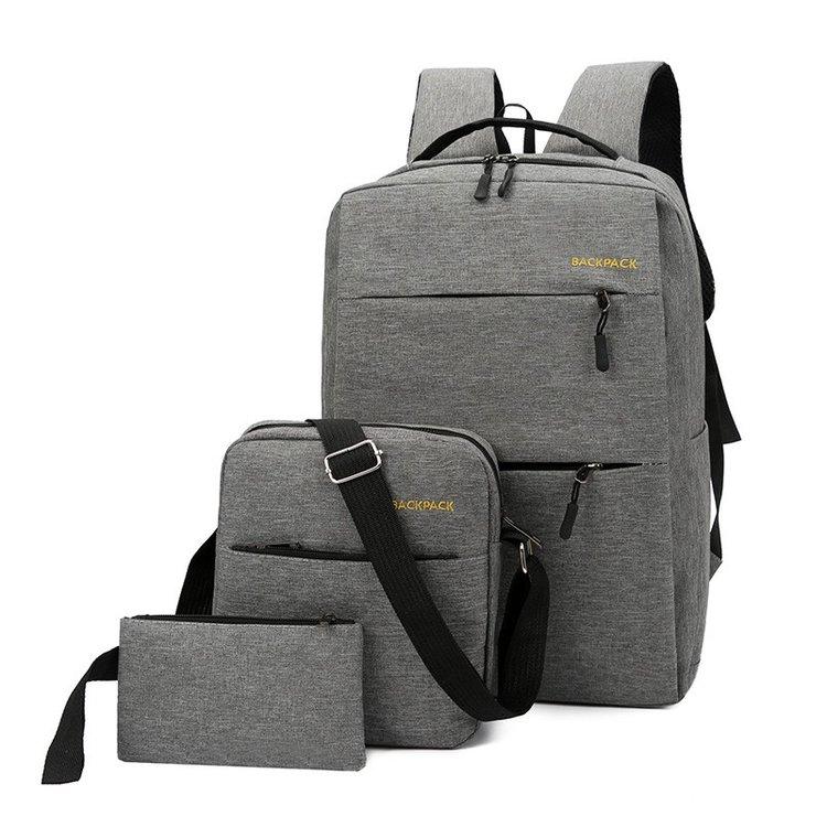 3Pcs Large Capacity Computer Bag Multifunctional Travel Backpack
