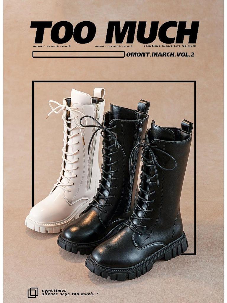 Зимние ботинки Мартин в корейском и британском стиле для девочек