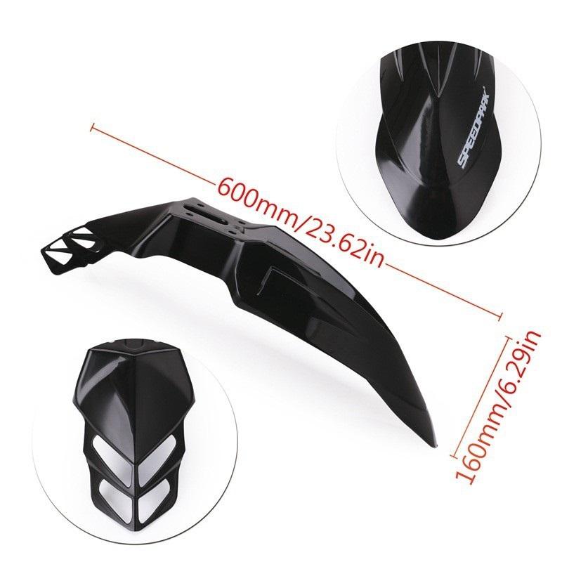 Universal A-Front Fender, Plastic Mud Guard for Motorcycle Off-road Bike
