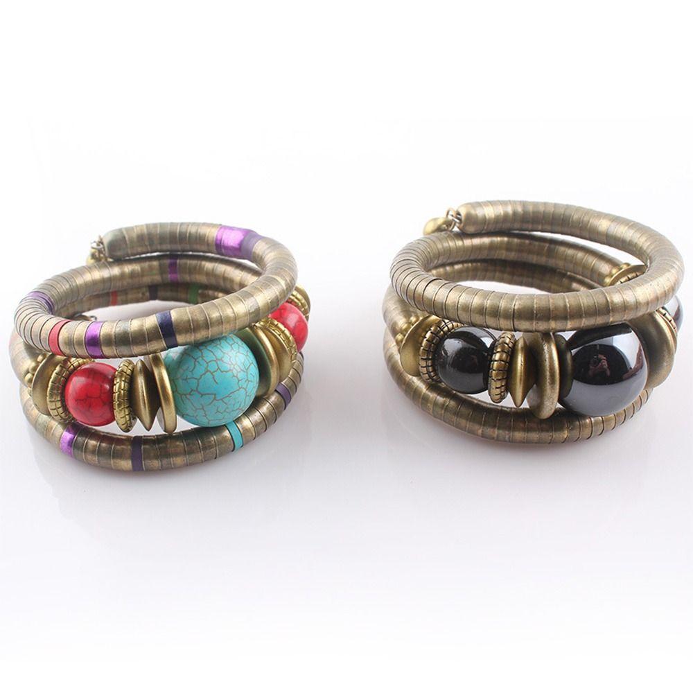 Браслет из сплава в виде змеи, трехслойный браслет, креативный подарок, многослойный браслет