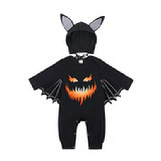 European & American Baby Bat Hooded Romper Set: Boys & Girls Onesie Jumpsuit (2-Piece).