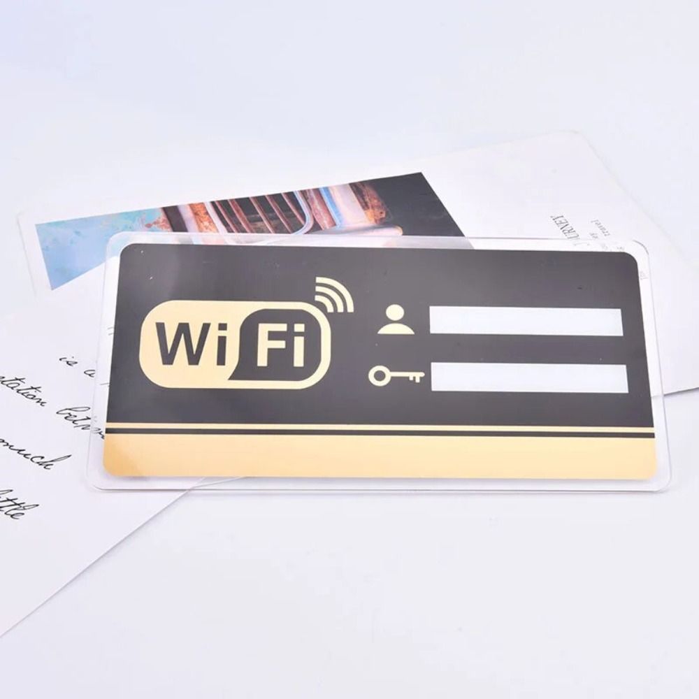 Rewritable 3D Wall Stickers Handwriting Signal Indication Signage Wifi Notice Board  Shops