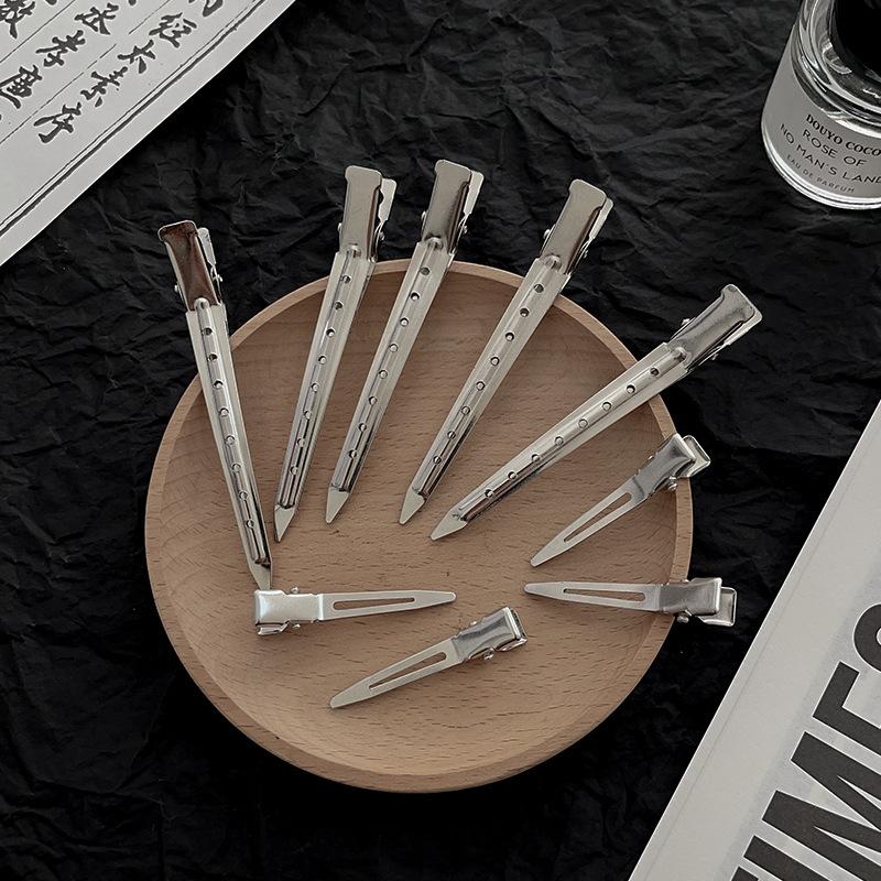 20Pcs Metal Duckbill Clip Crocodile Curly Hairpin Barrettes Hairstyle Holder Fluffy Hair Root Salon Haircut Headwear Bobby Pin