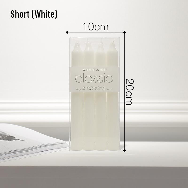 Transparent T-Shaped Glass Candlestick for Home, Living, and Dining Room Decoration