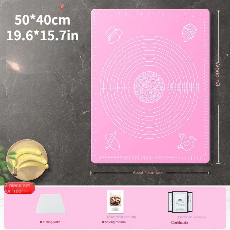 Silicone Baking Mat Pizza Dough Maker Pastry Kitchen Gadgets Cooking Tools Utensils Bakeware Kneading Accessories Lot