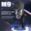 USB RGB микрофон компьютерный микрофонный комплект с штативом шумоподавление Plug & Play одна кнопка для отключения звука