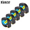 Yance 5Pcs/lot 12mm Label Maker Tape Black On Yellow 91202 Compatible for DYMO Letratag Tape for Dymo Label Printer LT-100H