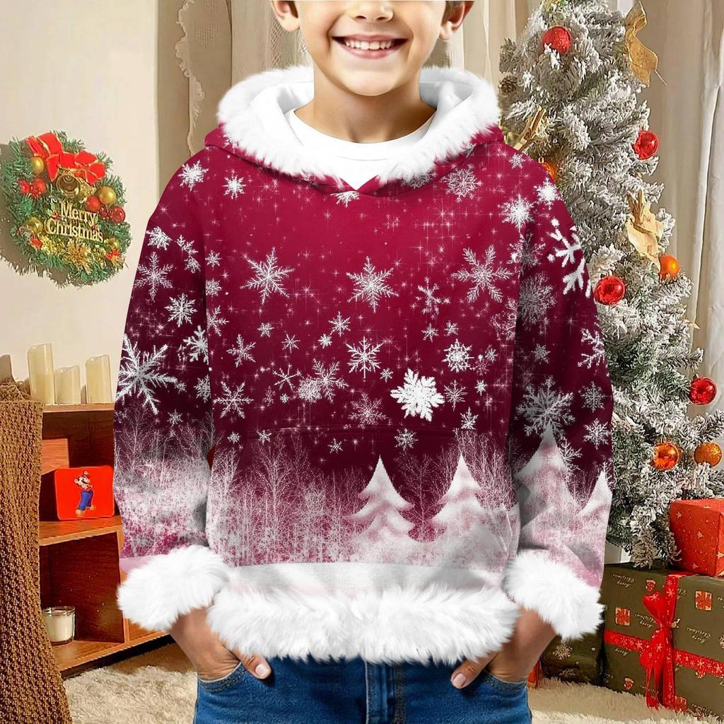 Children's Sweatshirt Girls Boys Long Sleeve Lightweight Casual Hoodie Loose Comfortable Sweatshirt