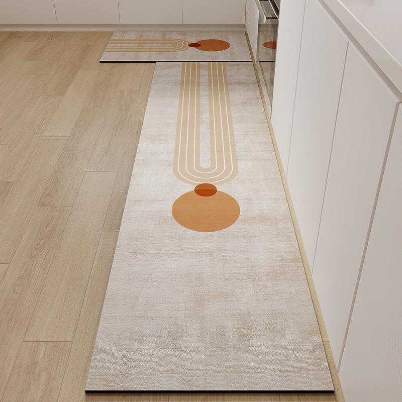 Коврики для кухни Wabi-Sabi Square: Впитывающие, нескользящие, мягкие, износостойкие, простые в уходе коврики из диатомовой грязи