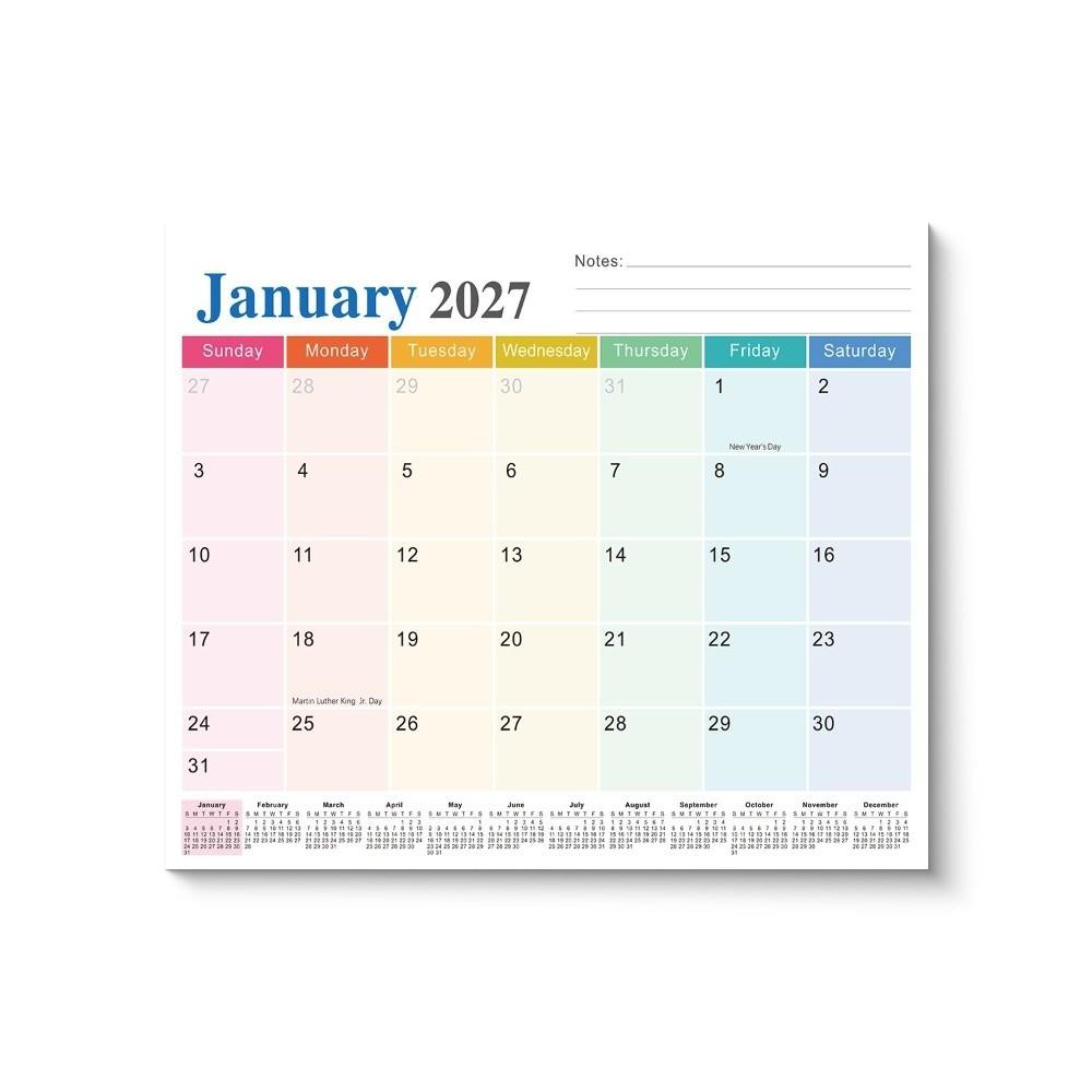 Eco-Friendly Paper Magnetic Fridge Calendar Monthly Planner Creative 2027 Calendar School