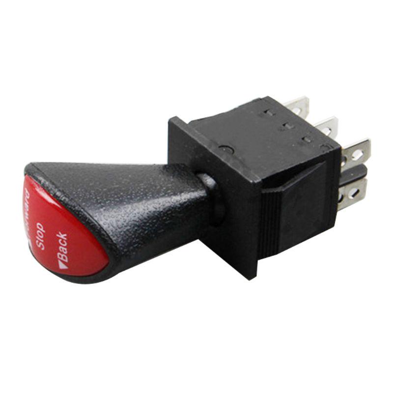 High Quality Nice Portable Industrail Testing Switch Slide Switch Black DPDT Latching 1 PC 6-pin Advance-Stop-Back