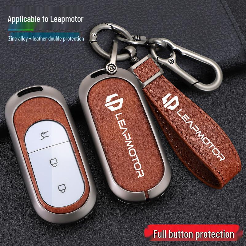 Чехол для ключей Leapmotor 2026: Полный чехол-оболочка для моделей T03, C11, S01, C01 - Элегантный дизайн для мужчин и женщин