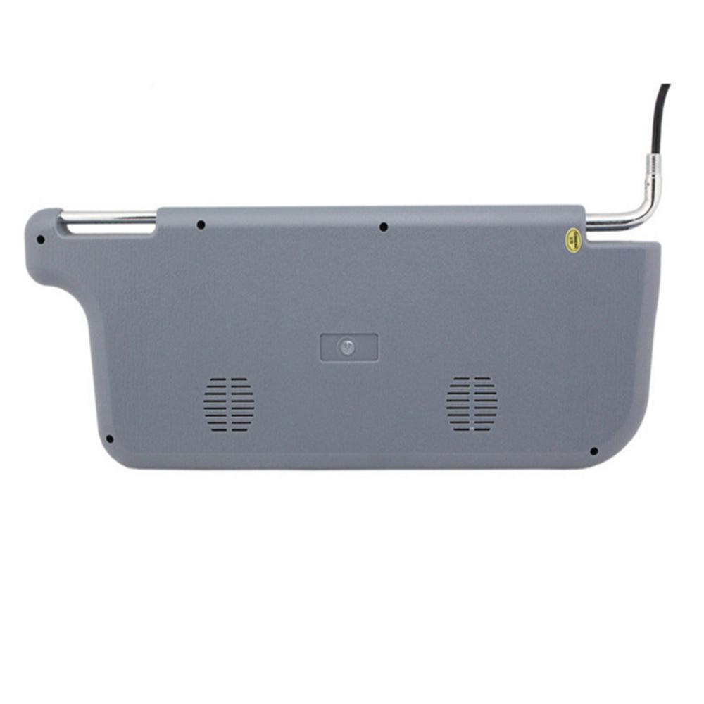 7" Серый Автомобильный Левый Солнцезащитный Козырек Экран Зеркала Заднего Вида ЖК-Монитор 2 Видеоканала