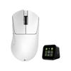 Teevolution Terra Pro White Wireless Ergonomic Gaming Mouse with 8K PAW3950 Dongle, Sensor, Weight 49g±2g