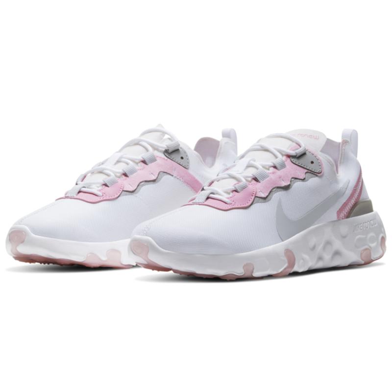 Nike Кроссовки Renew Element 55 Бело-розовые GS CK4081-102