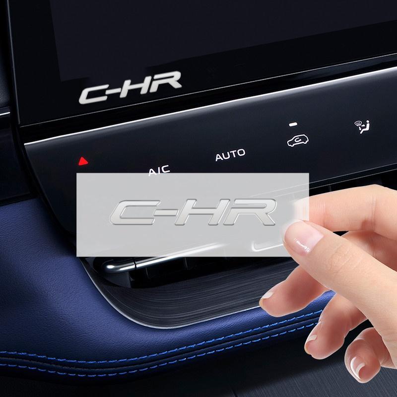 AAAS1 Car Window Wiper Stickers Metal Emblem Car Logo Sticker for Toyota C-HR CHR Auto Decor Accessories