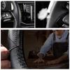 DIY Black Faux Leather Car Accessories Steering Wheel Cover For Hyundai Santa Fe 2006-2012 H-1 Starex 2008-2020 I800
