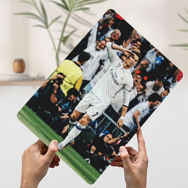 Messi Soccer Ronaldo Metal Poster Customized Wall Art Retro Vintage Tinplate Signs for Man Cave Decoration Garage Decorations