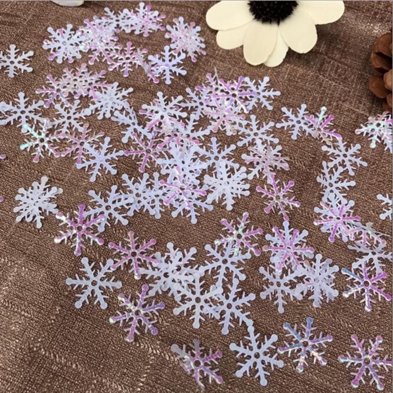 300 шт. Рождественские снежинки конфетти Мини-снежинки Украшения для рождественской елки Домашние зимние украшения для рождественской вечеринки