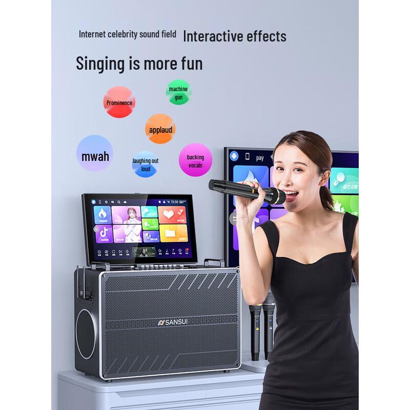 SANSUI K91 Portable Karaoke Speaker System