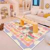 Home Carpet Bedroom Bed Blanket Girl's Room Short Velvet Dirt Resistant Living Room Large Area Children's Jigsaw Floor Mat Splicing