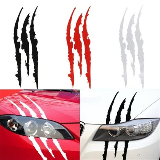 Ghost Claw Vehicle Car-Styling Reflective Light Eyebrow Sticker Decoration