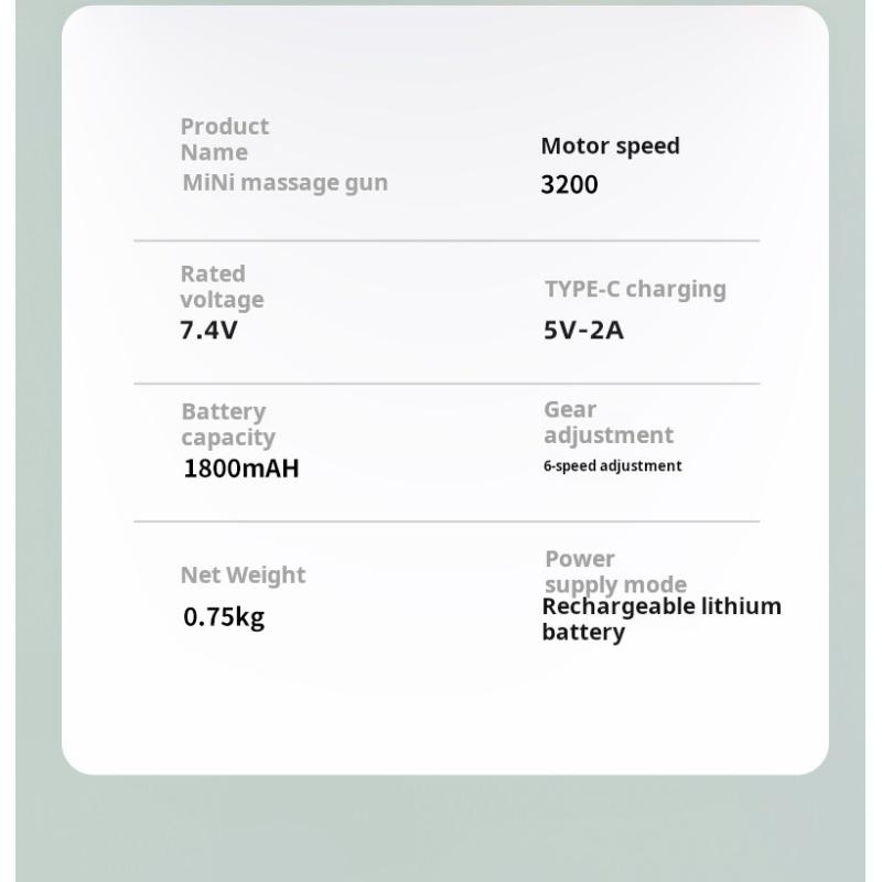 Black 4 Types Of Massage Heads Mini Fascia Gun Multi-Level Massage Gun Muscle Relaxation Massage Equipment Portable Vibration Massager