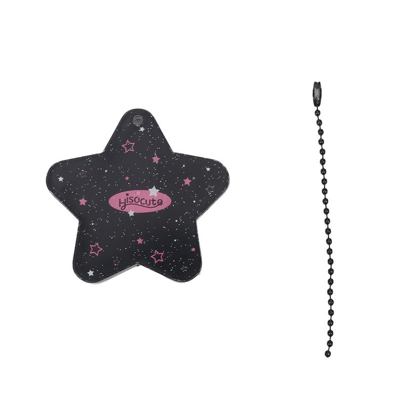 Модный жесткий держатель для карт, простая пятиконечная звезда, студенческий однодюймовый удостоверение личности, декоративный брелок с подвеской