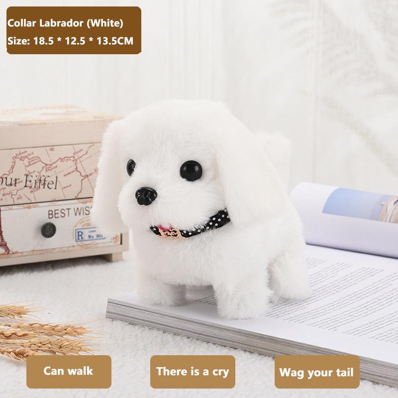 1 Piece Can Walking And Call Electric Robot Pet Doll Dog Realistic Plush Simulation Smart Dog Children Toy Christmas Gift