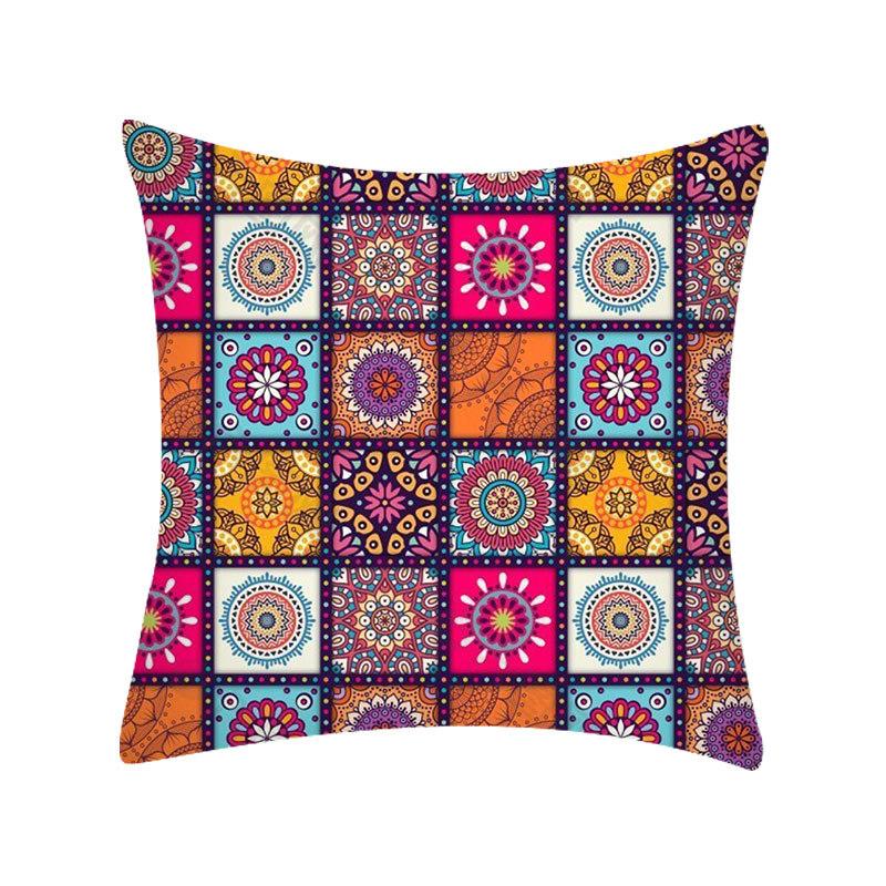 Стежка Красочный Принт Мандалы Наволочка Спальня Диван Подушка Персиковая Кожа Наволочка Домашняя