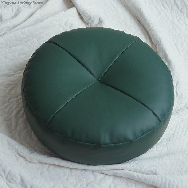 Подушка для медитации в японском стиле, татами, коврик для йоги, искусственная кожа, подушка для сиденья с наполнителями, утолщенный пуф, диван